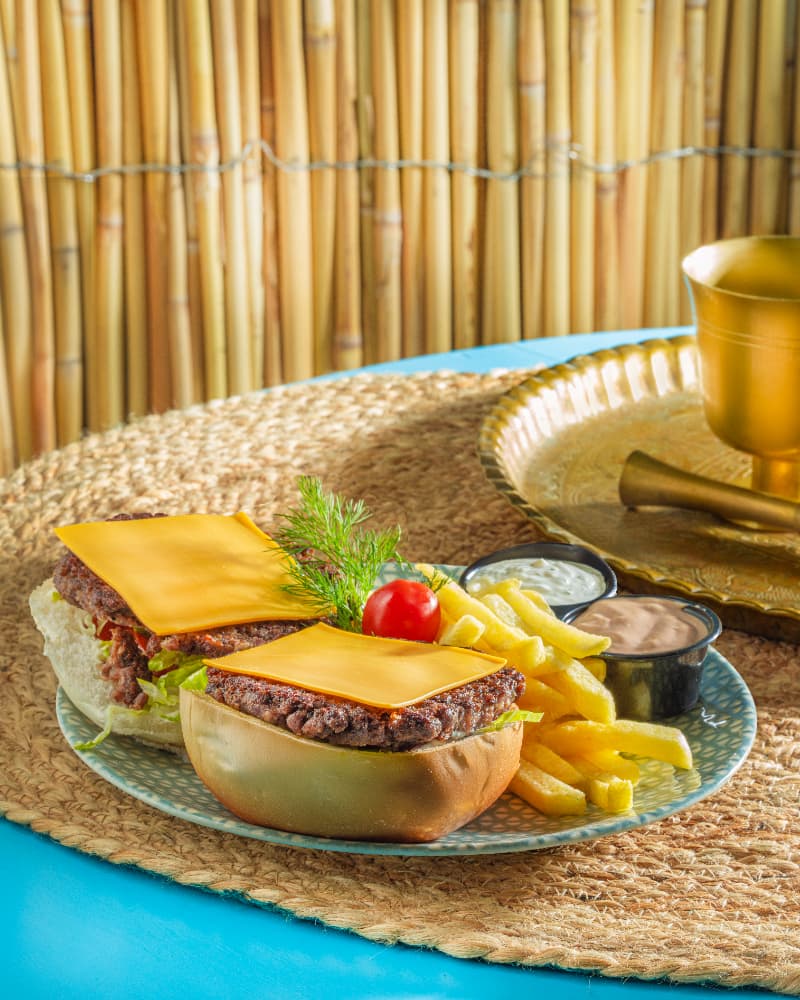 وجبة ميني بركر مع الجبن
